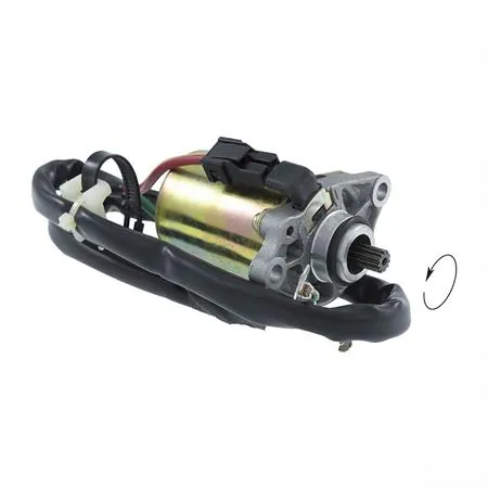 Motorino avviamento elettrico RMS completo di cavi elettrici per scooter Peugeot 50 cc. prodotti dal 1997 in poi, ricambio 246390040