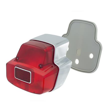 Fanale posteriore in metallo originale Siem per Piaggio Vespa 180 SS, Rally 180 prima serie, ricambio 246420050