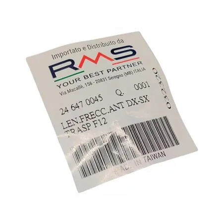 Lente freccia anteriore destro-sinistro F12 bia (RMS, Kenda, Duro), ricambio 246470045