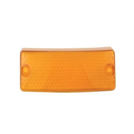 Lente gemma freccia anteriore sinistra in plastica arancione originale Grabor per Piaggio vespa PX, ricambio 246470365