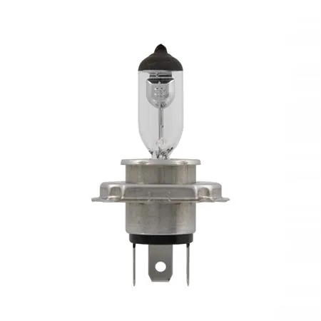 Lampadina RMS alogena, 12 Volt 60 55W H4 omologata, con vetro bianco, ricambio 246510055