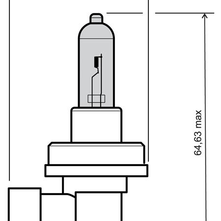 Lampadina RMS 12 Volt 35 Watt H8, effetto xenon, ricambio 246510070
