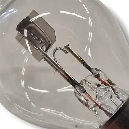 Lampadina biluce RMS BA20D 12V-35/35W biluce abbagliante e anabbagliante con vetro trasparente, ricambio 246510311