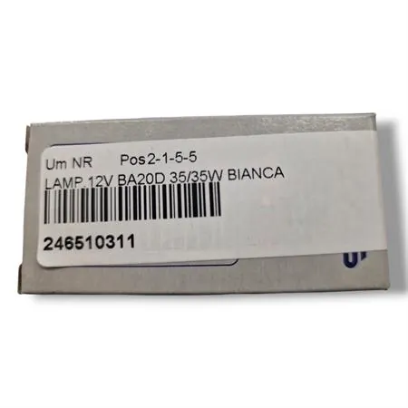 Lampadina biluce RMS BA20D 12V-35/35W biluce abbagliante e anabbagliante con vetro trasparente, ricambio 246510311