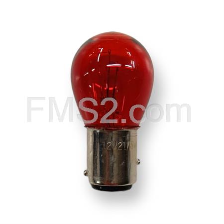 Lampadina RMS 12 Volt 21/5 Watt  BAY15D, rossa, ricambio 246510375