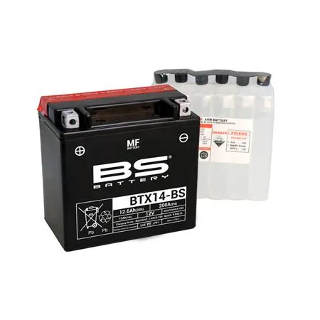 Batteria RMS YTX14-BS 12 Volt - 12 Ah, tipo MF, ricambio 246610135