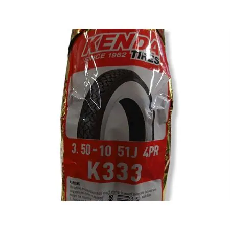 991200003 Copertura pneumatico Kenda 3.50-10 51Jcon fascia bianca da utilizzare con camera d'aria su Piaggio Vespa PX e Vespa Old model