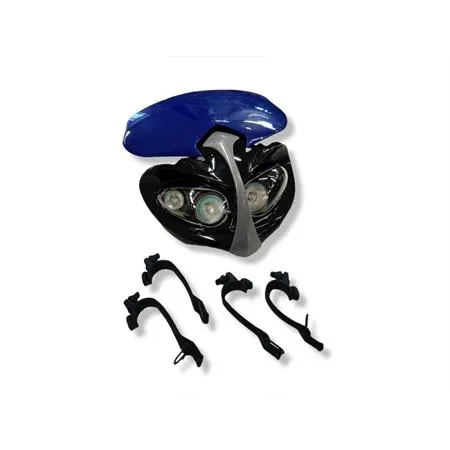 PLA1005 Maschera fanale anteriore enduro blu (Sifam, Kyoto)