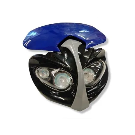 PLA1005 Maschera fanale anteriore enduro blu (Sifam, Kyoto)
