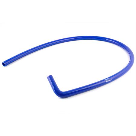 Tubo radiatore stage6 in silicone di colore blu con diametro interno da 18,0 mm e diametro esterno da 25,0 mm e lunghezza totale da 150 cm dritto e 10 cm con curva a 90 gradi, ricambio S601211010BL