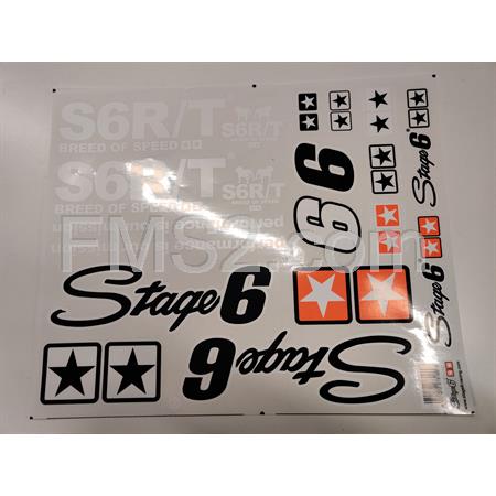 Kit adesivi grandi Stage6 bianco, ricambio S60502W s6-0502/w