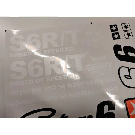S6-0502/W Kit adesivi grandi Stage6 bianco