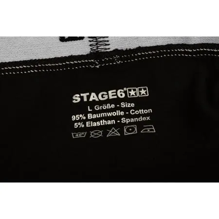 Boxer stage6 da uomo modello stars di colore nero e taglia S, ricambio S609400S