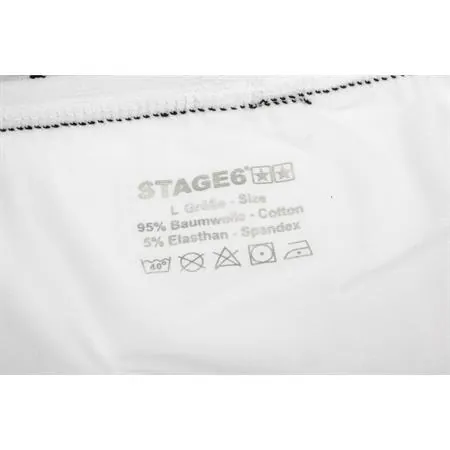 Boxer stage6 da uomo modello stars di colore bianco e taglia L, ricambio S609401L