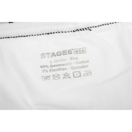 Boxer stage6 da uomo modello stars di colore bianco e taglia M, ricambio S609401M