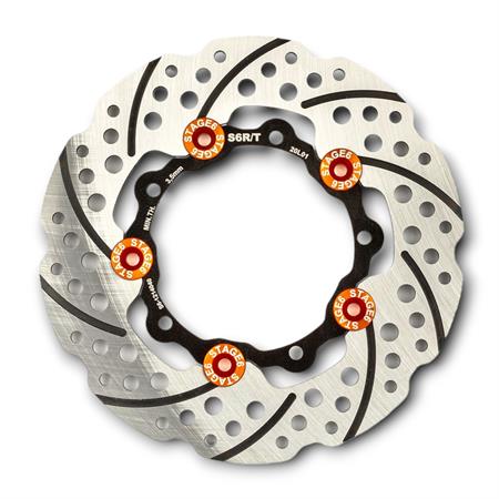 Disco freno anteriore Stage6 RT diametro 200 mm per scooter Zip SP e Vespa, ricambio S61214040