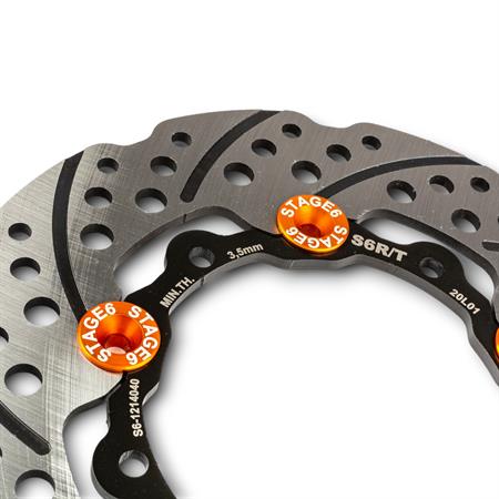Disco freno anteriore Stage6 RT diametro 200 mm per scooter Zip SP e Vespa, ricambio S61214040