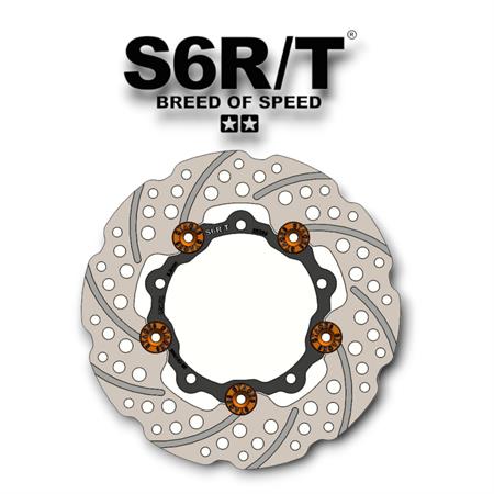 Disco freno anteriore Stage6 RT diametro 200 mm per scooter Zip SP e Vespa, ricambio S61214040