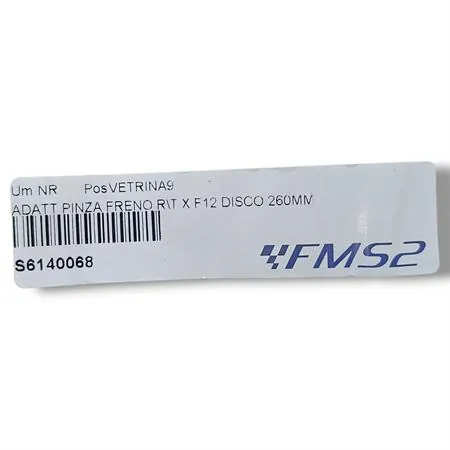 Adattatore pinza freno Stage6 RT per scooter Malaguti F12 con disco maggiorato 260 mm e interasse attacco forcella da 44,0 mm, ricambio S6140068 s6-140068