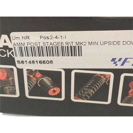 Ammortizzatore posteriore Stage6 R/T MK2 upside down per scooter con motore Minarelli orizzontale e interasse da 285 mm, ricambio S614616606