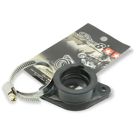 Collettore in gomma con diametro 35 mm per utilizzo con collettore in alluminio stage 6 adatto per il montaggio con carburatori con imbocco da 40 mm, ricambio S632ET034