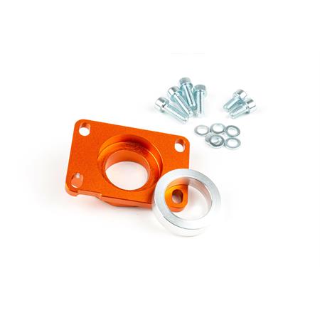 Collettore aspirazione Stage6 R/T highflow 28 per motori Derbi e Minarelli AM6 anodizzato arancio, ricambio S63318802OR