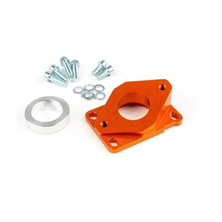s6-3318812/OR Collettore aspirazione Stage6 R/T highflow 28 per motori Derbi e Minarelli AM6 anodizzato arancio