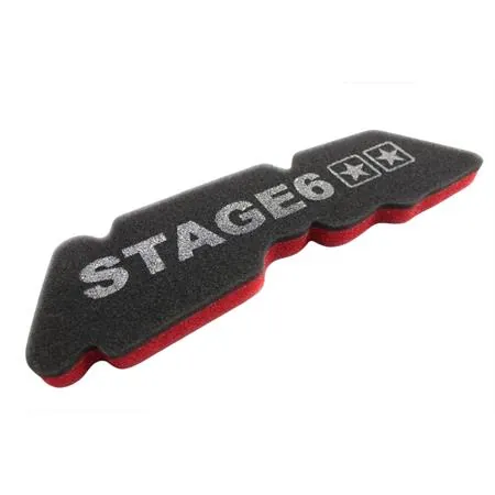 Filtro aria spugna Stage6 Piaggio Gilera, ricambio S635076 S6-35076