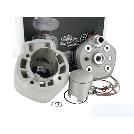 S6-7414004 Motore gruppo termico Stage6 Racing mkii 70cc per scooter con motore Piaggio Gilera liquido con braccio lungo e corto e spinotto da 12mm