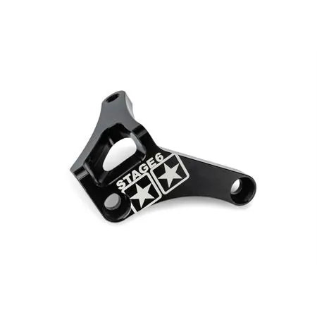Staffetta ferma tirante frizione Stage6 in alluminio anodizzato nero per motori Minarelli AM6 tutte le versioni, ricambio S6SSP150BK