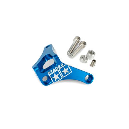 Staffetta ferma tirante frizione Stage6 in alluminio anodizzato blu per motori Minarelli AM6 tutte le versioni, ricambio S6SSP150BL