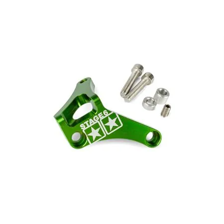 Staffetta ferma tirante frizione Stage6 in alluminio anodizzato verde per motori Minarelli AM6 tutte le versioni, ricambio S6SSP150GR