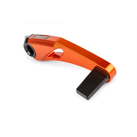 Leva  pedivella messa in moto Stage6 evo mk3 in alluminio di colore arancio per scooter con motore Minarelli verticale ed orizzontale braccio lungo, ricambio S6SSP282KSOR
