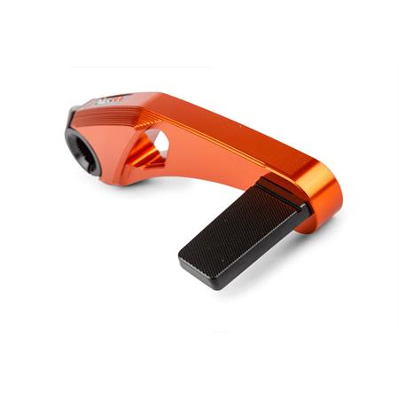 Leva  pedivella messa in moto Stage6 evo mk3 in alluminio di colore arancio per scooter con motore Minarelli verticale ed orizzontale braccio lungo, ricambio S6SSP282KSOR