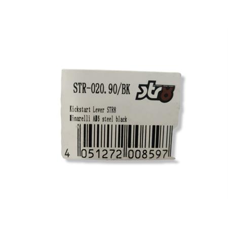 Leva messa in moto metallo am6 nera, ricambio STR8STR02090BK