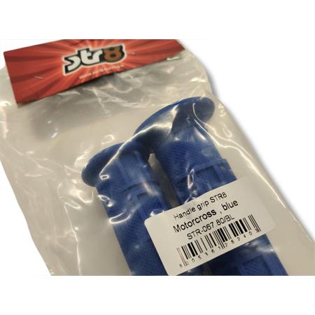 Coppia manopole in gomma blu cross, ricambio STR8STR06780BL