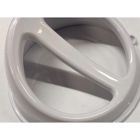 Convogliatore aria STR8 in plastica di colore bianco pastello per scooter con motore  Minarelli verticale e orizzontale raffreddati ad aria, ricambio STR8STR52224WH