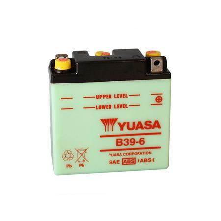 Batteria Yuasa B39-6 6 Volt - 7 Ah, ricambio 0600715