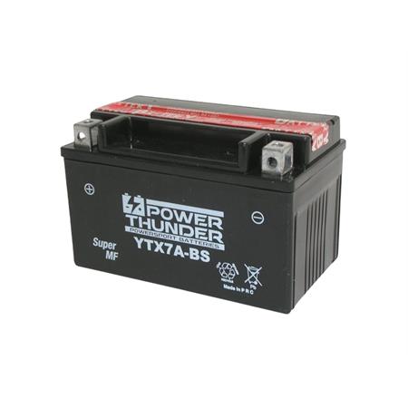 Batteria Yuasa YTX7A-BS 12 Volt - 6 Ah, tipo MF, ricambio 0645070