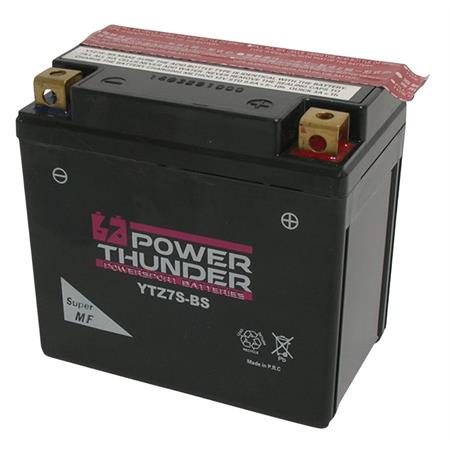 Batteria pt ytz7s-bs 12 v (volt)-6ah sigillata (SGR, Denso, Leonelli, Hyflo, Yuasa), ricambio 0650077