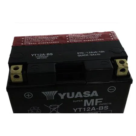 0651110 Batteria Yuasa YT12A-BS, 12 Volt - 10 Ah, sigillata tipo MF