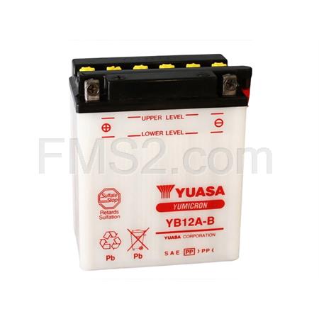 Batteria Yuasa YB12A-B, 12 Volt - 12 Ah, ricambio 0651239