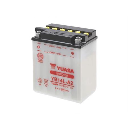 Batteria Yuasa YB14L-A2  12 Volt - 14 Ah, ricambio 0651434