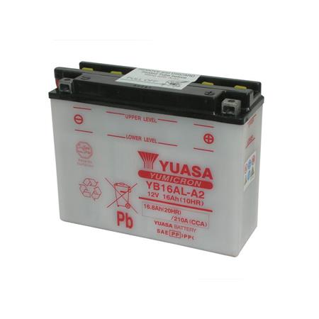 Batteria Yuasa YB16AL-A2 12 Volt - 16 Ah, ricambio 06516340