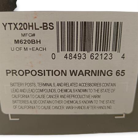 Batteria yuasa ytx20hl-bs 12v-18ah (sigi, ricambio 065185