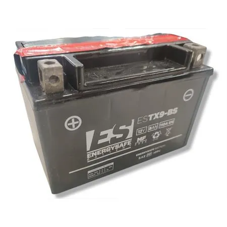 Batteria SGR energysafe YTX9-BS, 12 Volt - 8 Ah, con acido a corredo, ricambio 068099