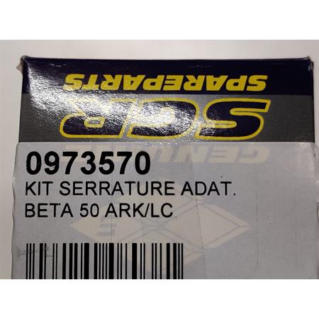 Kit serrature blocchetto accensione e sella SGR per scooter Beta ARK 50 raffreddati ad aria e liquido prodotti dal 1996 al 2013, ricambio 0973570