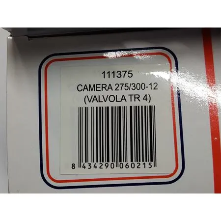 111375 Camera d'aria 250-275-300(80-100)-12 valv. tr4