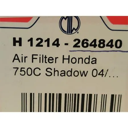 Filtro aria honda vt750c shadow 04/>, ricambio 264840