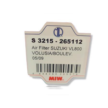 Filtro aria miw suzuki vl800c intruder/v, ricambio 265112